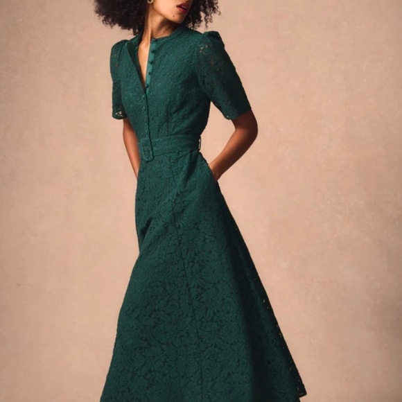 Boden Dresses & Skirts - New Boden Green Lace Dress, size 6